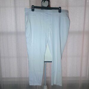 NO NONSENCE Cropped White Legging XL